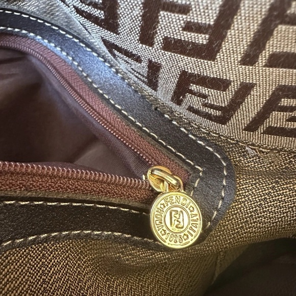 Fendi Brown Monogram Shoulder Bag - Picture 6 of 6